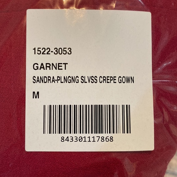 Dress the Population Sandra Plunging V-Neck Sleeveless Crepe Gown - Picture 6 of 6